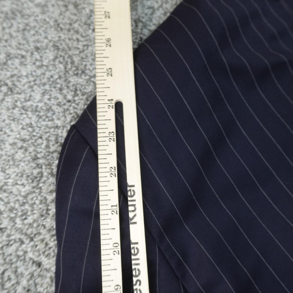 Donald J Trump Blazer Mens 40S Blue Pinstripe Wool Button Sport Coat Suit Jacket - Picture 11 of 14